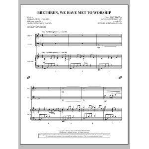 Brethren, We Have Met To Worship - Score