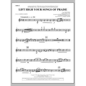 Lift High Your Songs Of Praise (from Footprints In The Sand) - Violin 2
