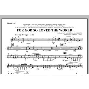 For God So Loved the World - Bb Clarinet 1,2