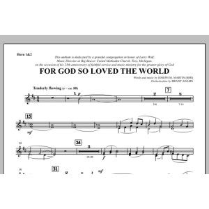 For God So Loved the World - F Horn 1,2