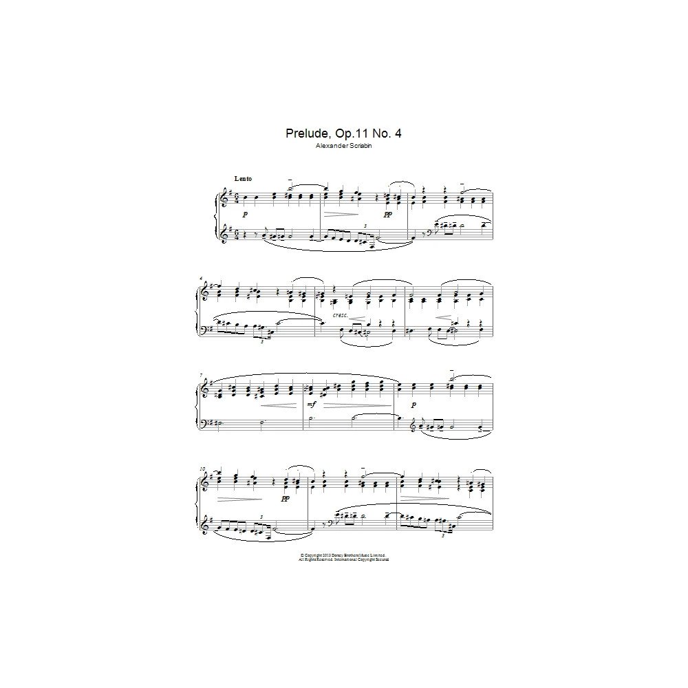 Prelude, Op. 11, No. 4