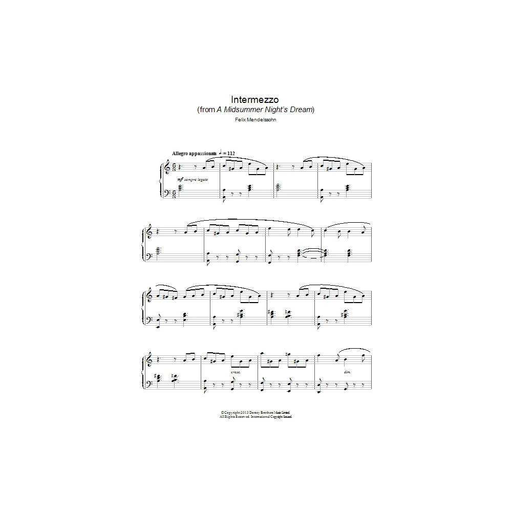 Intermezzo (from a Midsummer Night's Dream)