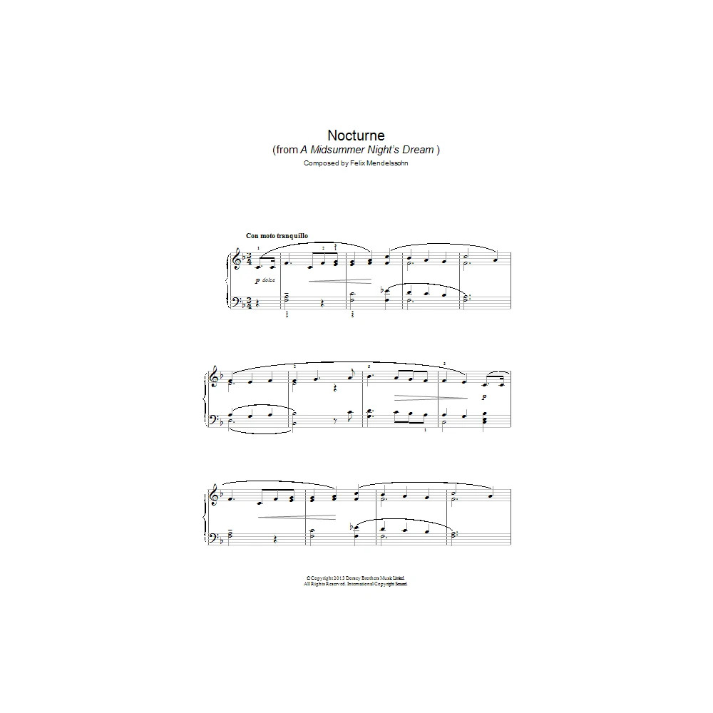 Nocturne (from A Midsummer Night's Dream)