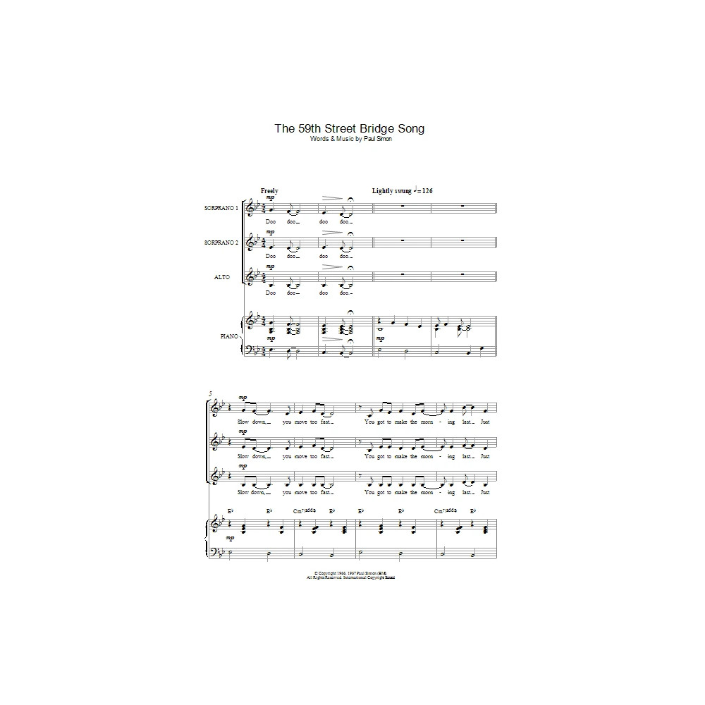 The 59th Street Bridge Song (Feelin' Groovy)