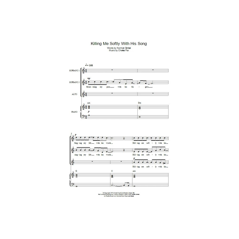 Killing Me Softly With His Song