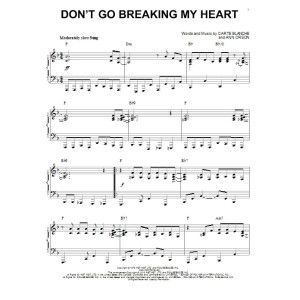 Don't Go Breaking My Heart [Jazz version] (arr. Brent Edstrom)