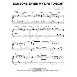 Someone Saved My Life Tonight [Jazz version] (arr. Brent Edstrom)