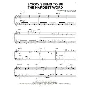 Sorry Seems To Be The Hardest Word [Jazz version] (arr. Brent Edstrom)