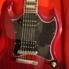 Epiphone SG Red Cherry with Gibson 57s Humbuckers Les Paul