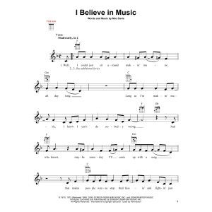 I Believe In Music