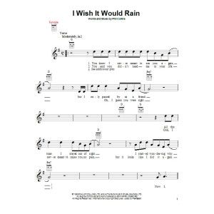 I Wish It Would Rain
