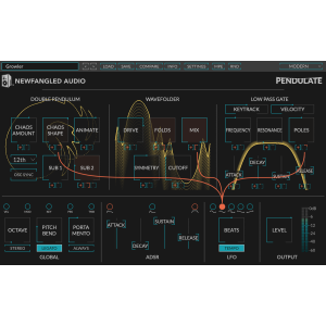 Pendulate es un instrument virtual único y fascinante diseñado para la creación de sonidos cinéticos y en movimiento. Con su
