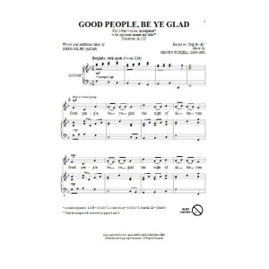Good People, Be Ye Glad