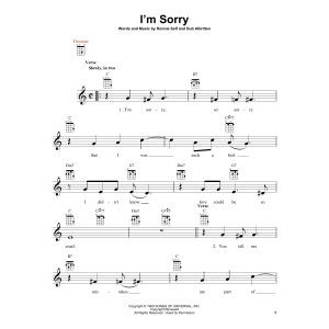 I'm Sorry