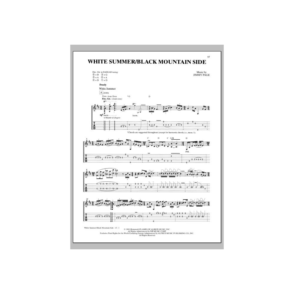 White Summer/Black Mountainside