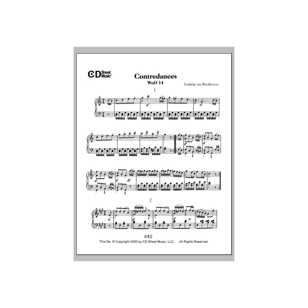 Contradances, Woo 14
