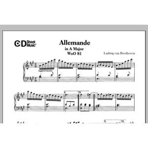Allemande In A Major, Woo 81
