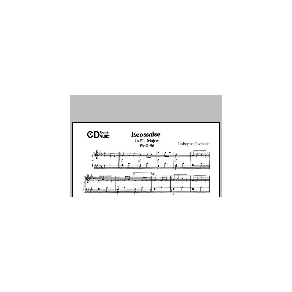 Ecossaise In E-flat Major, Woo 86