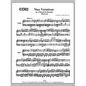 Variations (9) On A March By Dressler, Woo 63