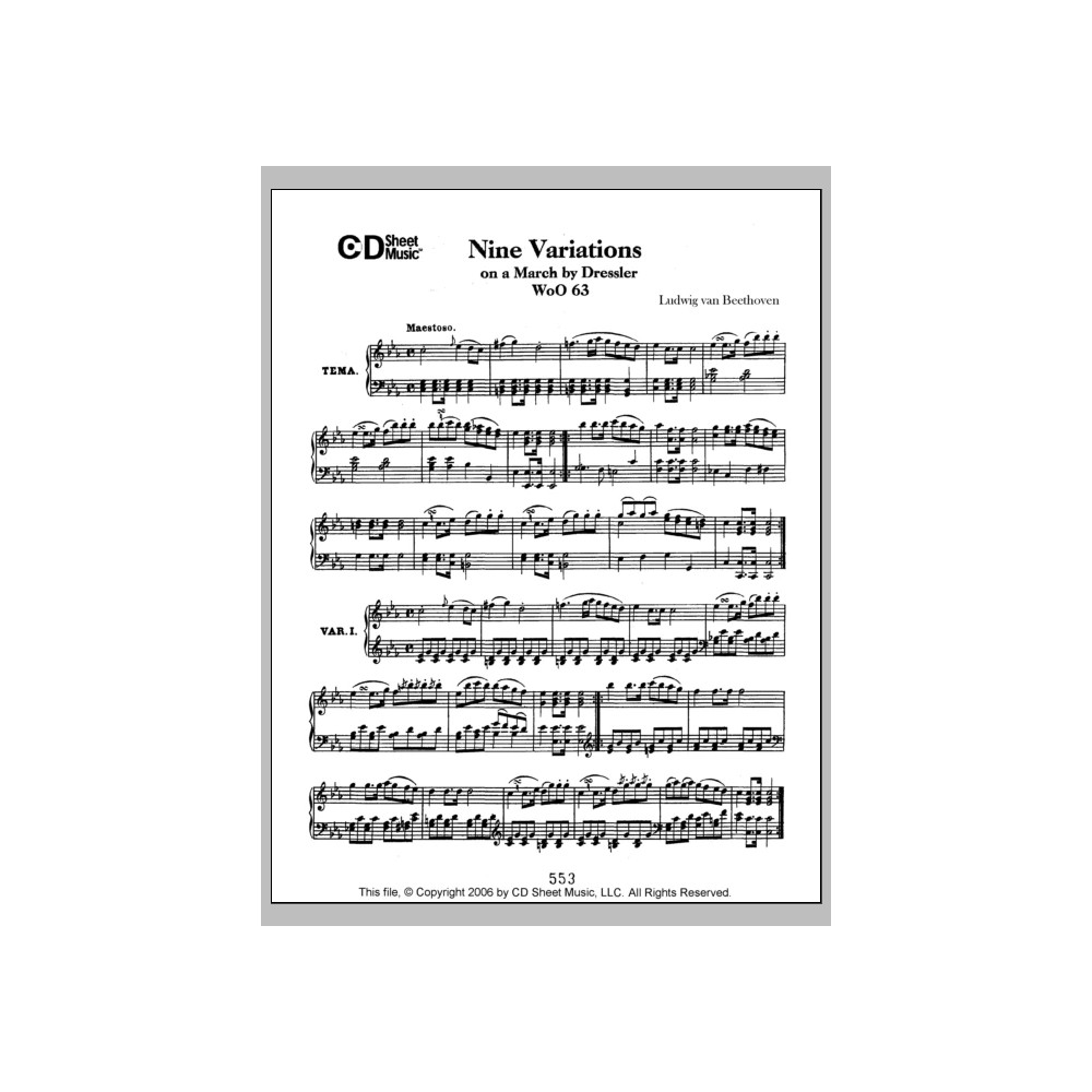 Variations (9) On A March By Dressler, Woo 63