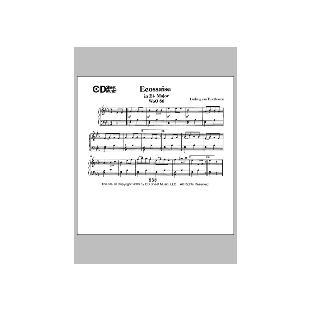 Minuet In E-flat Major, Woo 82