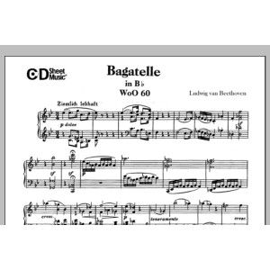 Bagatelle In B-flat Major, Woo 60