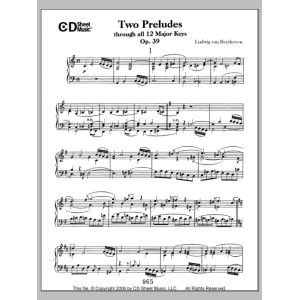 Preludes (2) Through All 12 Major Keys, Op. 39