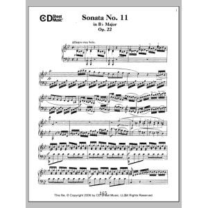Sonata No. 11 In B-flat Major, Op. 22