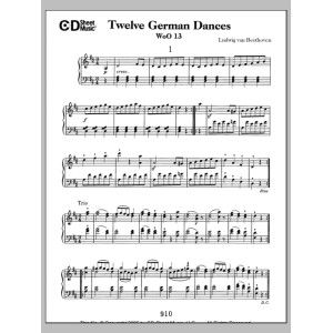 German Dances (12), Woo 13