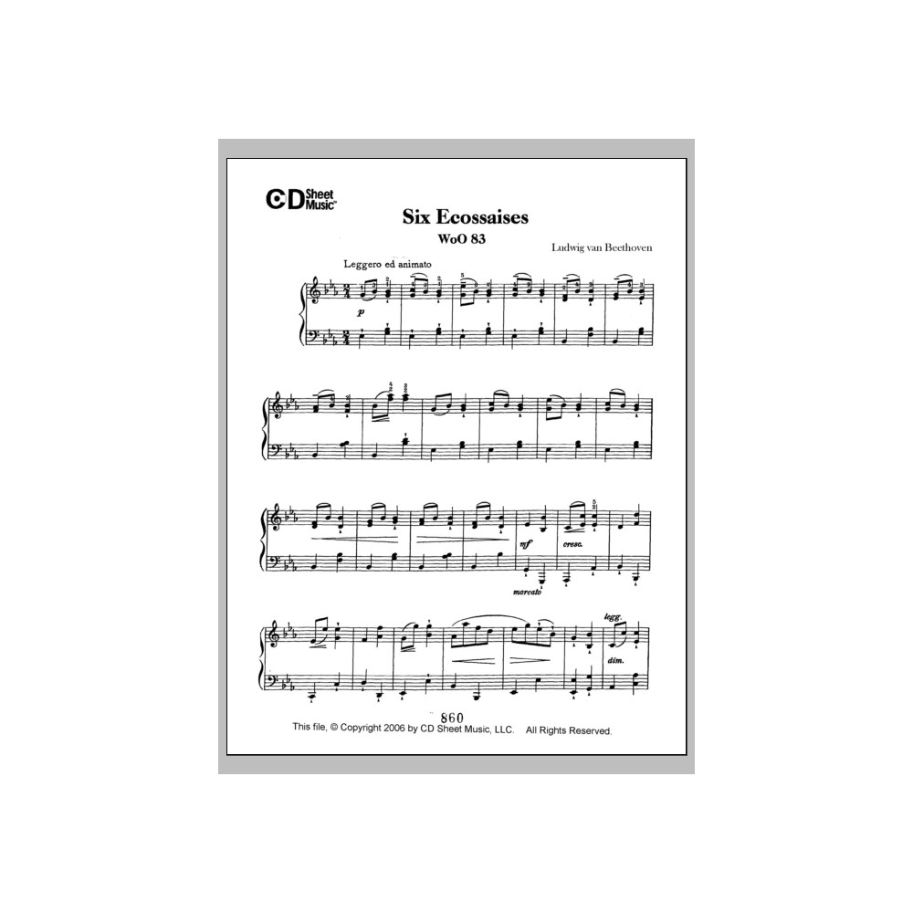 Ecossaises (6), Woo 83