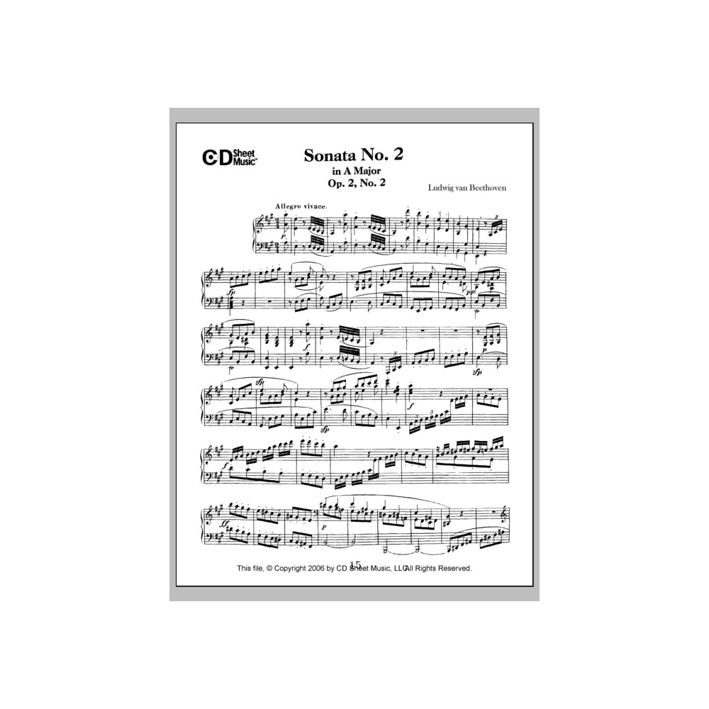 Sonata No. 2 In A Major, Op. 2, No. 2