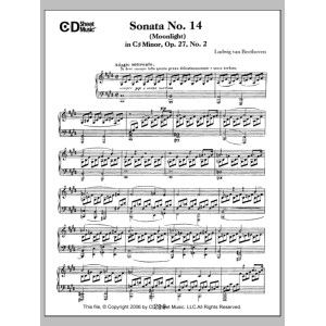 Sonata No. 14 In C-sharp Minor (moonlight), Op. 27, No. 2