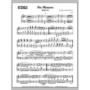 Minuets (6), Woo 10