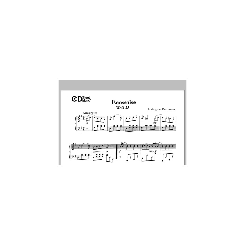 Ecossaise, Woo 23