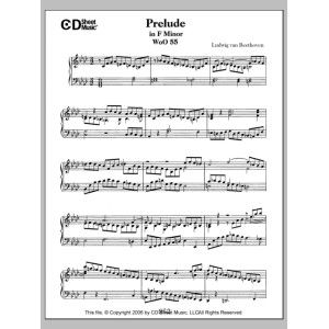 Prelude In F Minor, Woo 55