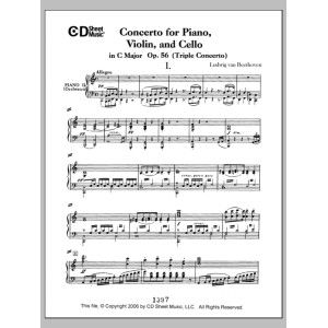 Concerto For Piano, Violin, And Cello (triple Concerto), Op. 56
