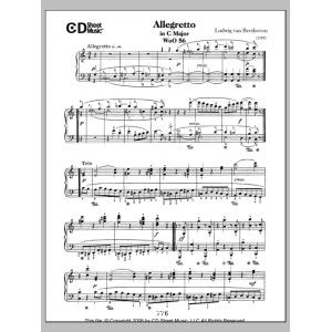 Allegretto In C Major, Woo 56