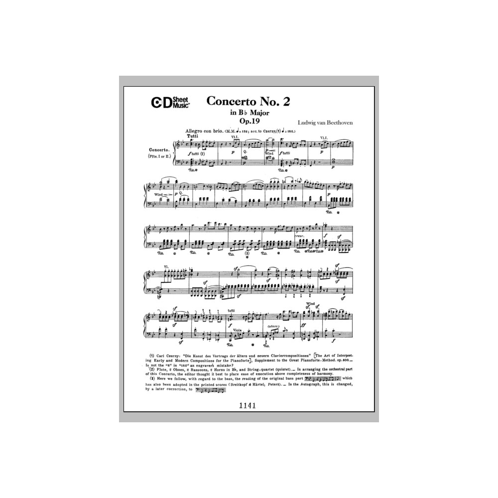 Concerto No. 2 In B-flat Major, Op. 19
