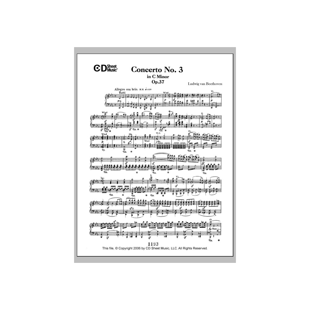 Concerto No. 3 in C Minor, Op. 37