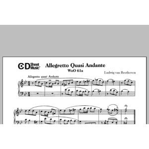 Allegretto Quasi Andante In G Minor, Woo 61a