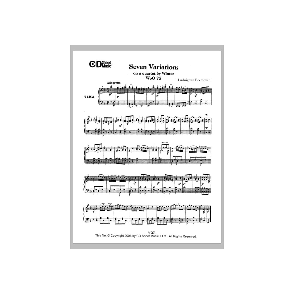 Variations (7) On A Quartet By Winter, Woo 75