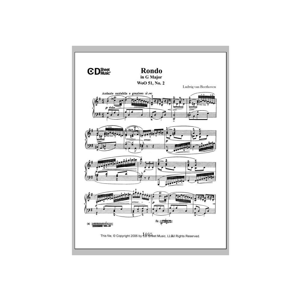 Rondo in G Major, Op. 51, No. 2