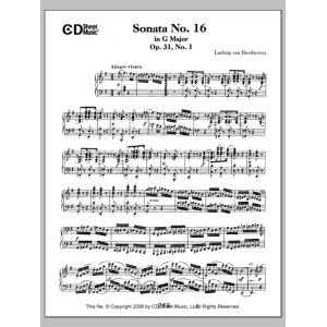 Sonata No. 16 In G Major, Op. 31, No. 1
