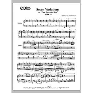 Variations (7) on "God Save the King", WoO 78