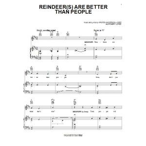 Reindeer(s) Are Better Than People (from Disney's Frozen)