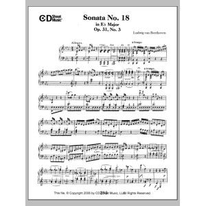 Sonata No. 18 In E-flat Major, Op. 31, No. 3