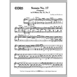 Sonata No. 17 In D Minor (tempest), Op. 31, No. 2
