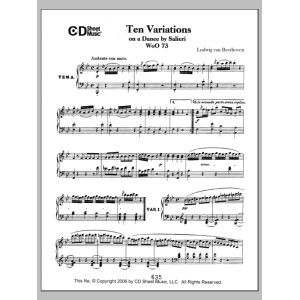 Variations (10) On A Duet By Salieri, Woo 73