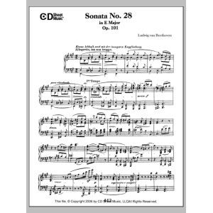 Sonata No. 28 In A Major, Op. 101