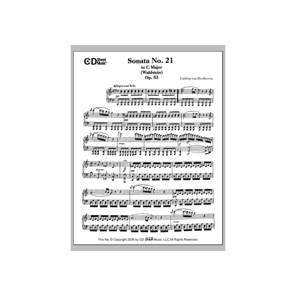 Sonata No. 21 In C Major (waldstein), Op. 53